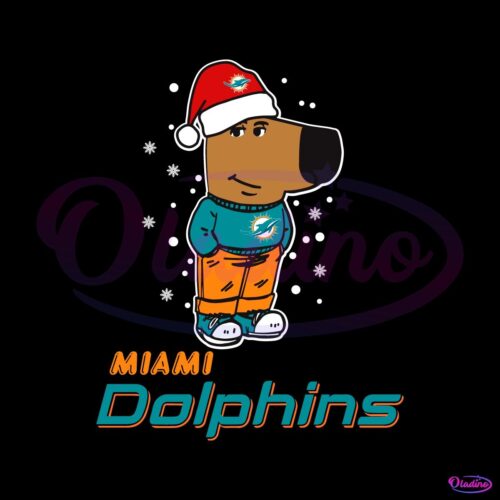 Just A Chill Guy Miami Dolphins Football Christmas SVG