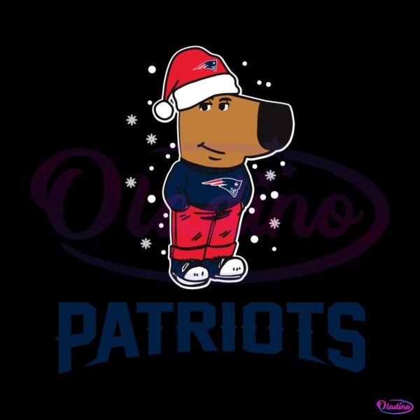 Just A Chill Guy New England Patriots Football Christmas SVG