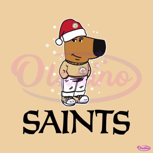 Just A Chill Guy New Orleans Saints Football Christmas SVG