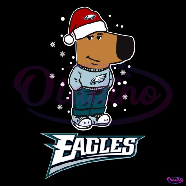 Just A Chill Guy Philadelphia Eagles Football Christmas SVG