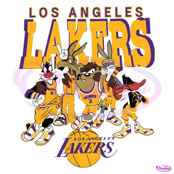 Los Angeles Lakers Looney Tunes Nba Basketball PNG