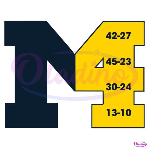 Michigan Wolverines Football 4Th Straight Victory SVG