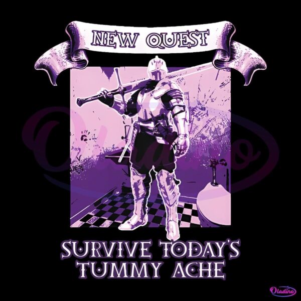 New Quest Survive Todays Tummy Ache PNG