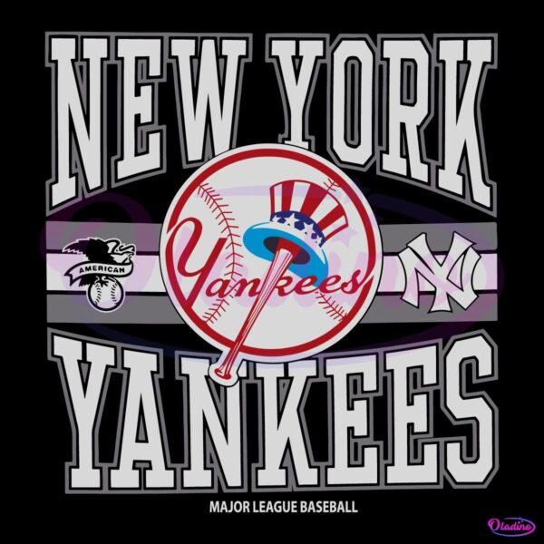 New York Yankees Baseball Mlb Vintage Logo SVG