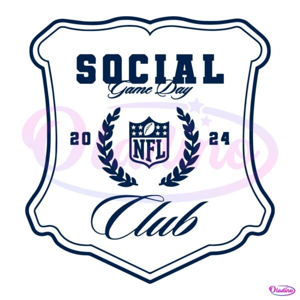 Nfl Game Day Social Club 2024 SVG