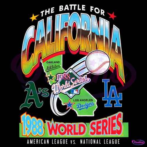 Oakland Athletics Vs Los Angeles Dodgers Dueling World Series PNG