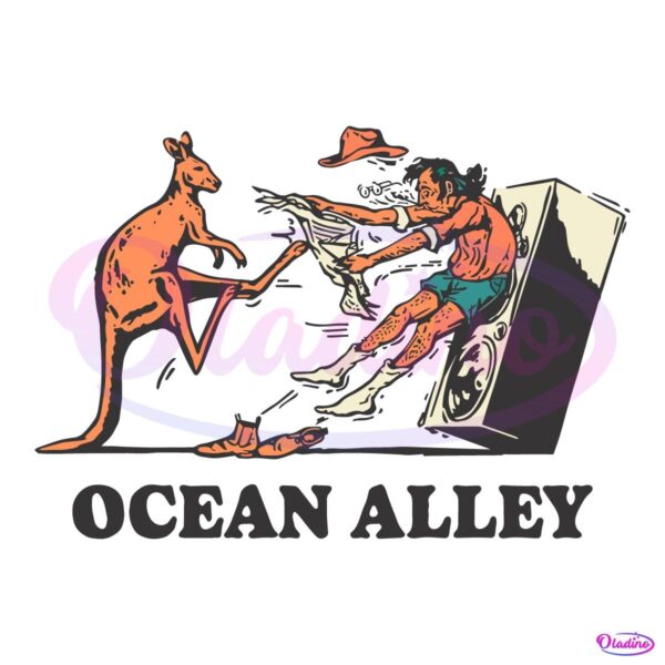 Ocean Alley Australia Tour Kanga Kick SVG