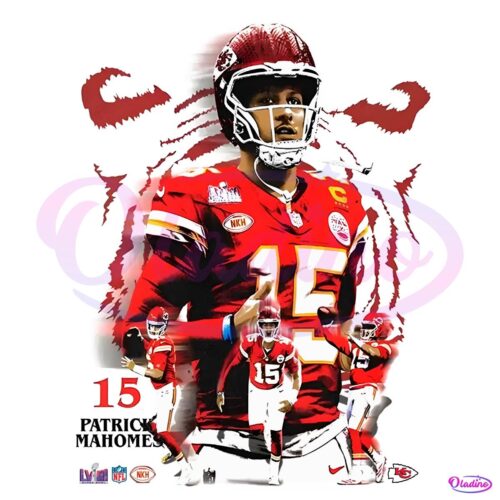 Patrick Mahomes 15 Kansas City Football Player PNG