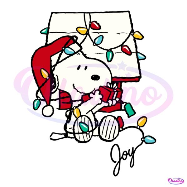 Peanuts Christmas Snoopy Joyful Moment SVG