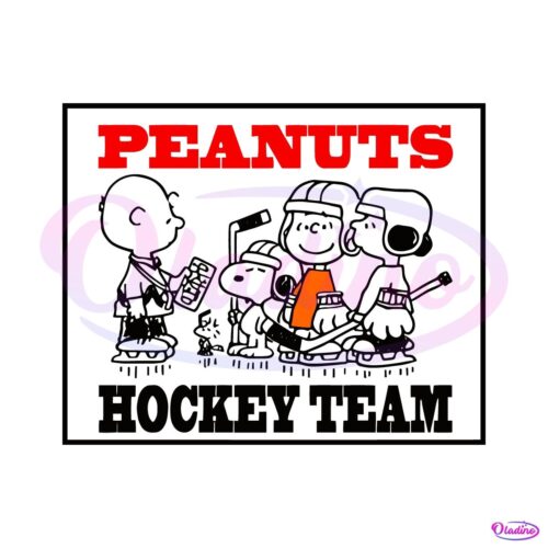 Peanuts Snoopy And Friends Hockey Team SVG