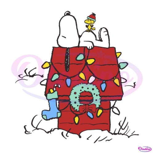 Peanuts Snoopy Woodstock Wishful Thinking Christmas SVG