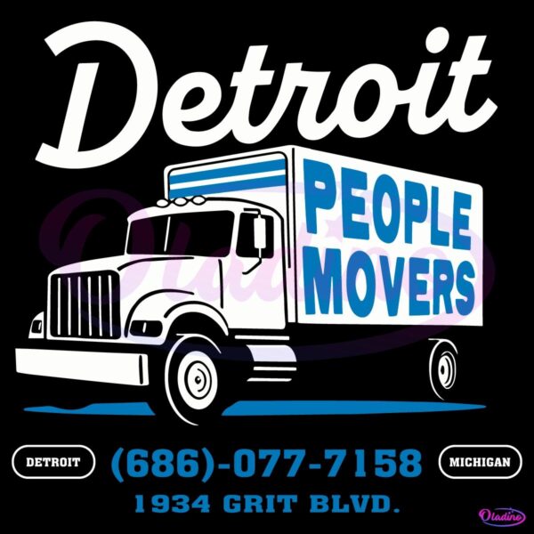 People Movers Detroit Lions SVG