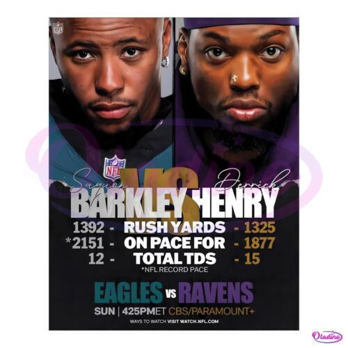 Philadelphia Eagles Vs Baltimor Ravens Barkley And Henry PNG