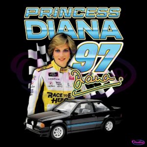 Princess Diana 97 Signature Race Car PNG