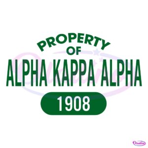 Property Of Alpha Kappa Alpha Est 1908 SVG