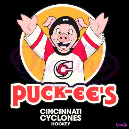 Puck Ees Cincinnati Cyclones Hockey Puckchop Mascot SVG