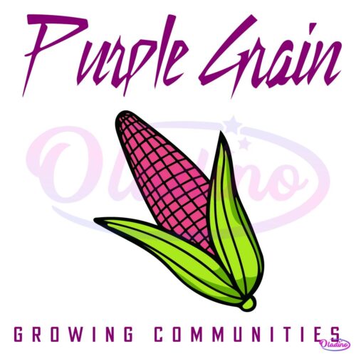 Purple Grain Growing Communities Mealies Mental Health SVG