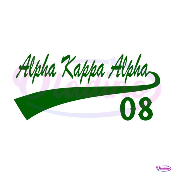 Retro Alpha Kappa Alpha Tail Since 1980 SVG