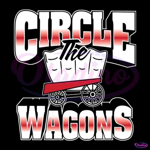 Retro Buffalo Bills Circle The Wagons SVG