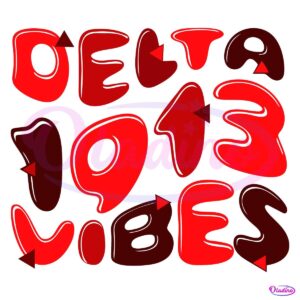 Retro Groovy Delta Sigma Theta Vibes SVG