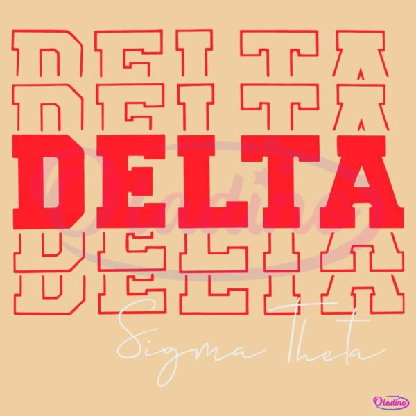 Retro Vintage Delta Sigma Theta Sorority Echo Sorority SVG