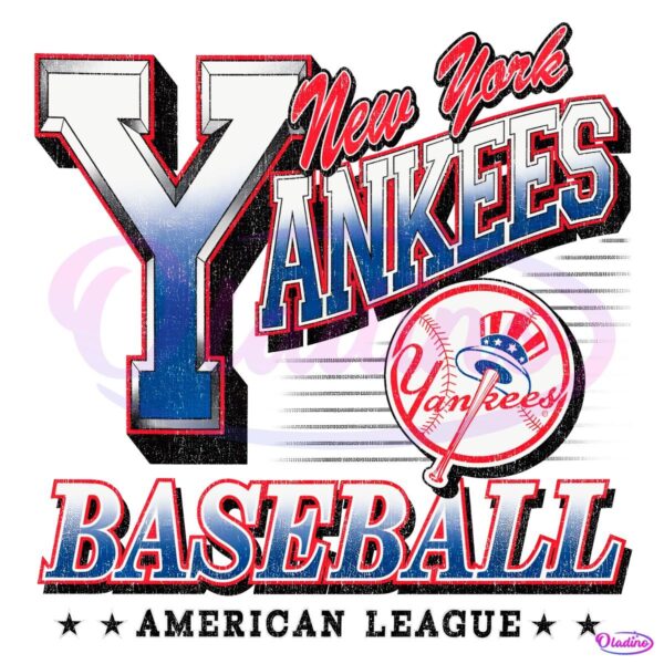 Retro Vintage New York Yankees Baseball American League PNG