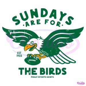 Retro Vintage Sundays Are For The Birds Est 1933 SVG