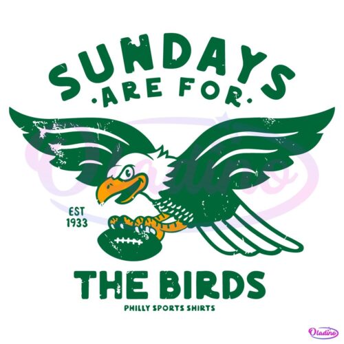 Retro Vintage Sundays Are For The Birds Est 1933 SVG