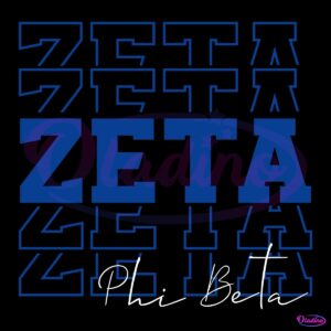 Retro Vintage Zeta Phi Beta Echo Sorority SVG