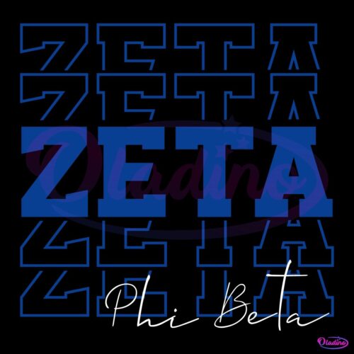 Retro Vintage Zeta Phi Beta Echo Sorority SVG