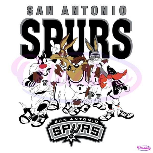 San Antonio Spurs Looney Tunes Nba Basketball SVG