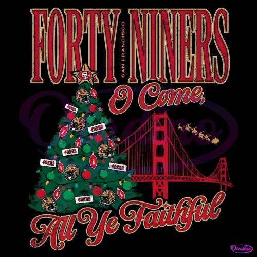 San Francisco 49Ers Forty Niners O Come All Ye Faithful PNG