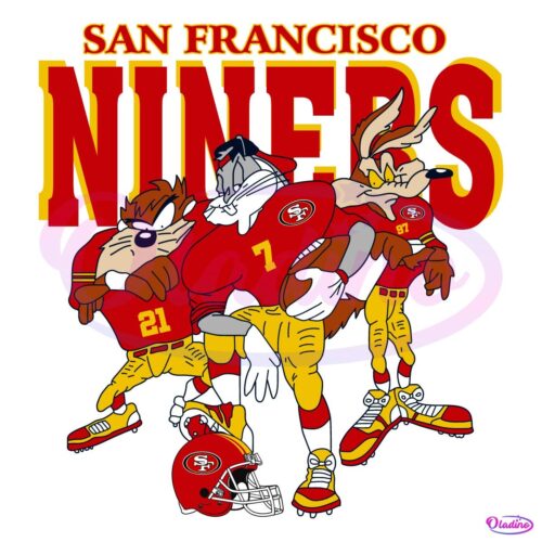 San Francisco 49Ers Looney Tunes Football SVG