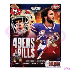 San Francisco 49Ers Vs Buffalo Bills Sunday Night Football PNG