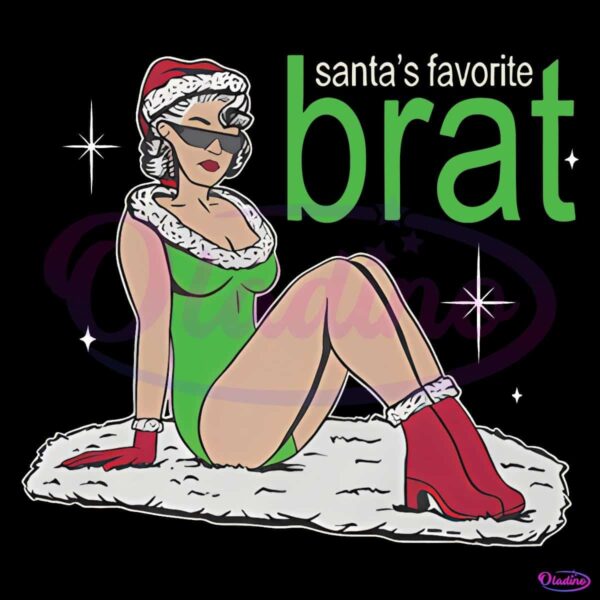 Santas Favorite Brat Funny Meme PNG