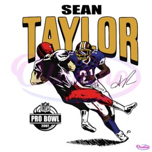 Sean Taylor Washington Commanders Nfl 2007 Pro Bowl PNG