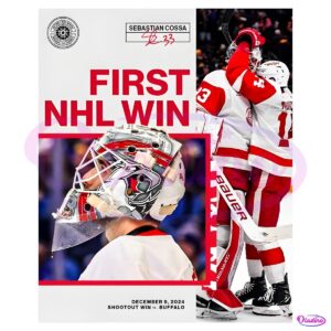 Sebastian Cossa First Nhl Win PNG