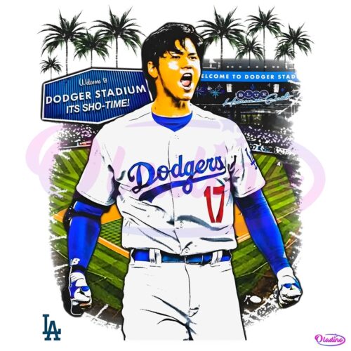 Shohei Ohtani 17 Los Angeles Dodgers PNG