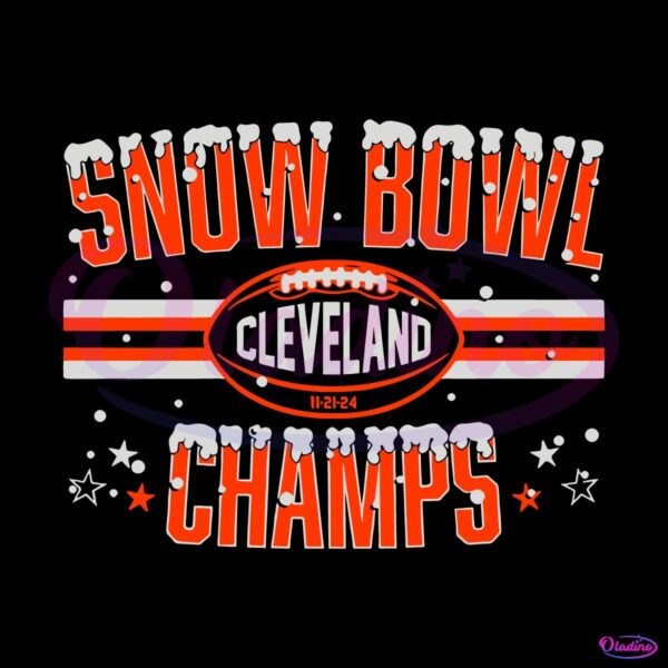 Snow Bowl Champs Cleveland Browns Football SVG