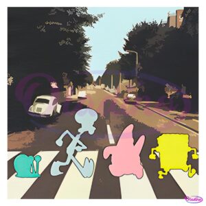 SpongeBob Abbey Road Parody PNG