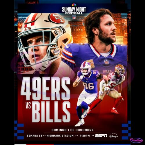 Sunday Night Football San Francisco 49Ers Vs Buffalo Bills PNG