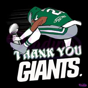 Thank You Giants Saquon Barkley Super Bowl PNG