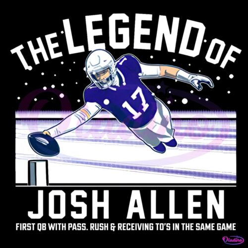 The Legend Of Josh Allen Bills Football PNG