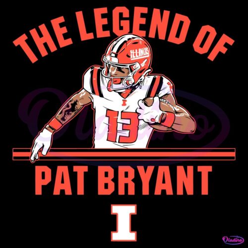 The Legend Of Pat Bryant Illinois Football SVG