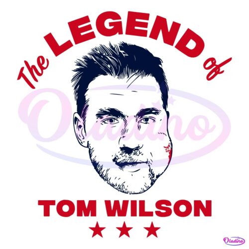 The Legend Of Tom Wilson Washington Capitals Hockey PNG