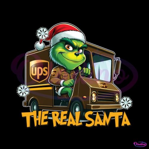 The Real Santa Funny Christmas Carrier Grinch PNG