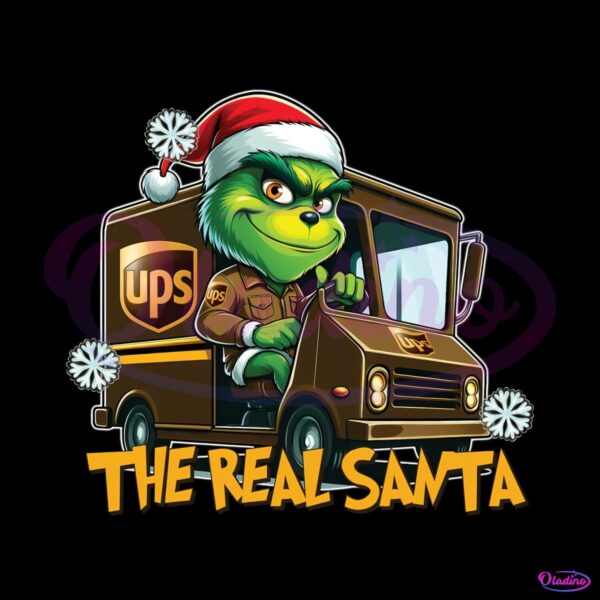 The Real Santa Funny Christmas Carrier Grinch PNG