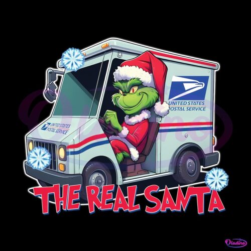 The Real Santa Funny Christmas Transporter Grinch PNG