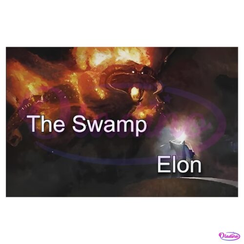 The Swamp Elon Musk Funny Meme PNG