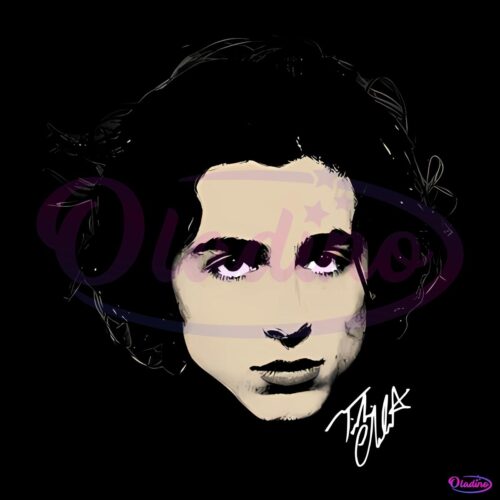 Timothee Chalamet Big Face Signature PNG